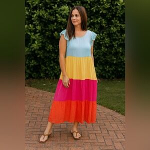 Margaux Riviera Color Block Maxi PXL